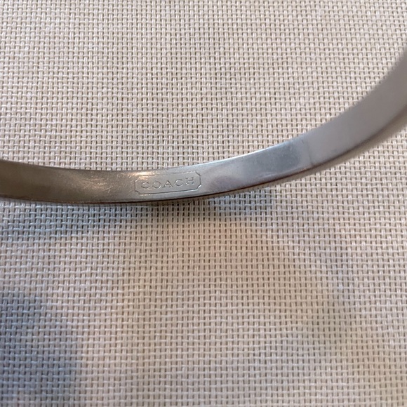 Coach Black and Silver Monogram Bangle - Picture 3 of 4